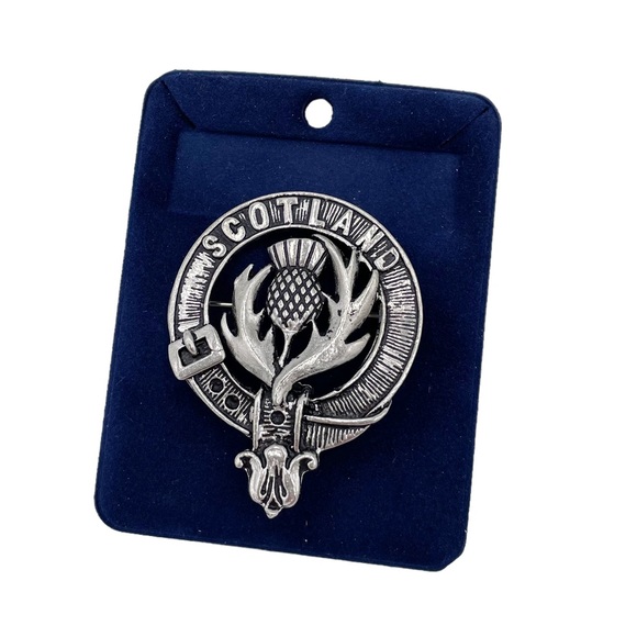 Accessories New Scottish Clan Crest Badge Kilt Pin Art Pewter Made In